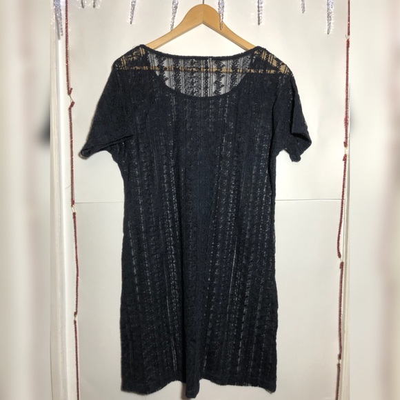 ✨MONSOON NAVY BLUE TRANSPARENT KNIT DRESS - Picture 2 of 5
